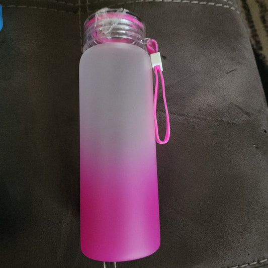 SALE 17 oz Pink Glass Ombre